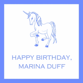 personalized unicorn children's stickers