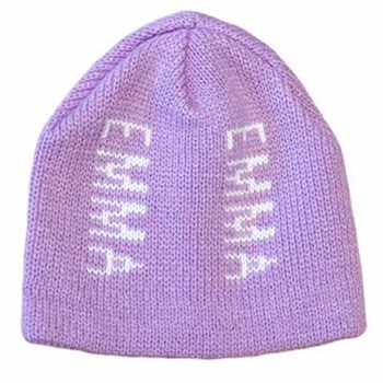 personalized vertical double name hat