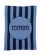personalized vertical modern stripe blanket