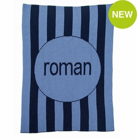 Personalized Vertical Modern Stripe Blanket