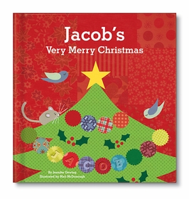 personalized very merry christmas book