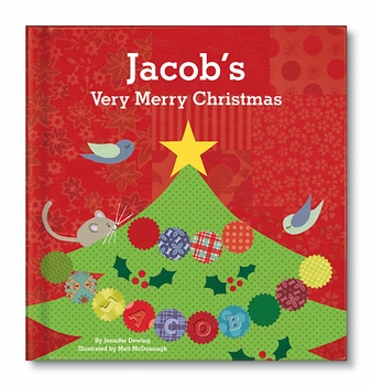 personalized very merry christmas book
