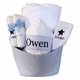 Personalized Welcome Home Seersucker Gift Basket