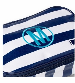 personalized wellie cosmetic toiletry case