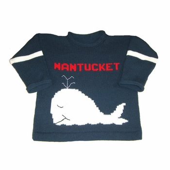 Personalized Whale Pullover Sweater