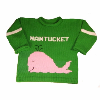 Personalized Whale Pullover Sweater