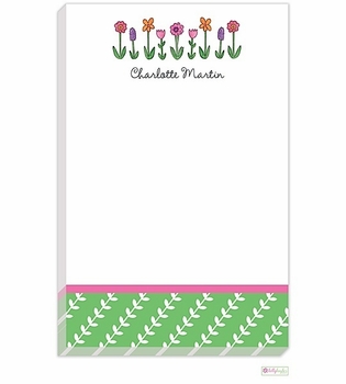 personalized - wildflowers notepad