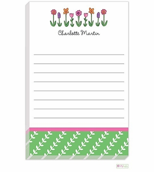 personalized - wildflowers notepad