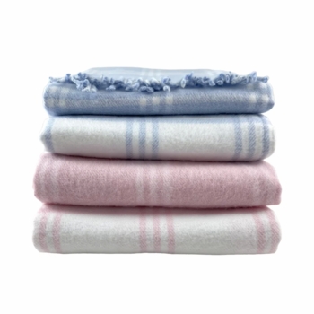 personalized windowpane check blanket