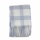 personalized windowpane check blanket