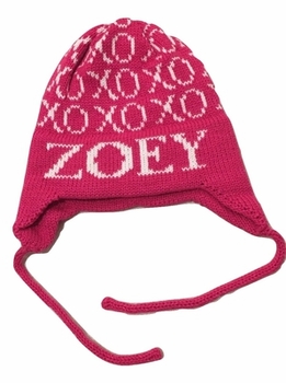 personalized xoxo hat with earflaps