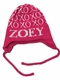 personalized xoxo hat with earflaps