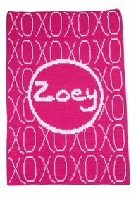 Personalized XOXO & Name Blanket