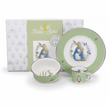 Peter Rabbit Keepsake Dish Set (Bowl, Plate, Mug)