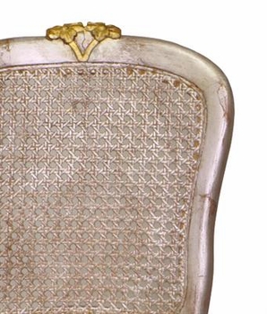 Petit French Chair - Silver with Gold