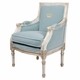 Petit Louis XVI Bergere Chair Versailles Blue