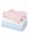 petite basketweave baby blanket with lace trim