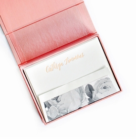 Petite Blush Silk Stationery Box - P3
