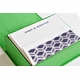 Petite Green Silk Stationery Box - P15