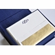 petite navy silk stationery box - p1