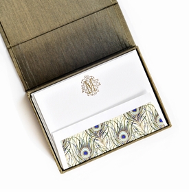 Petite Olive Silk Stationery Box - P5