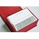 Petite Red Silk Stationery Box - P4