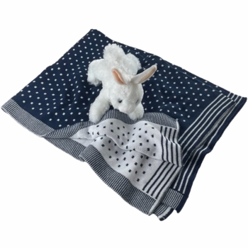 pin dot baby blanket
