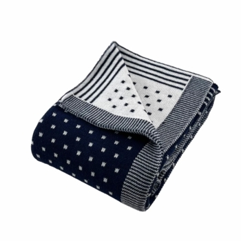pin dot baby blanket