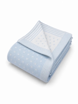 pin dot baby blanket