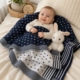 pin dot baby blanket