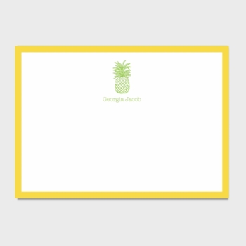 Pineapple Personalized Kids Stationery