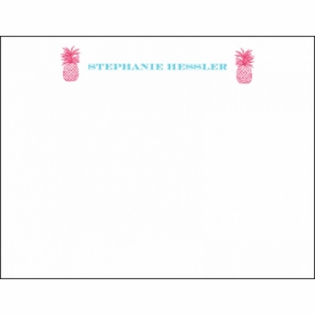 pineapple social stationery