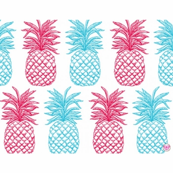 pineapple social stationery