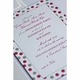 Pink and Gray Invitation Card