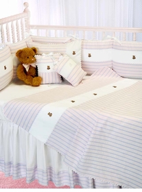 pink bears crib bedding by blauen