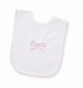 Pink Bow Pima Bib