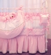 Pink Checker and Primel Crib Bedding
