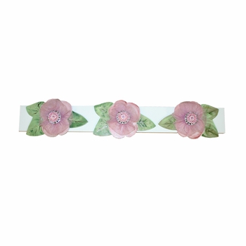pink flower peg board