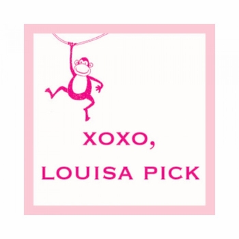 pink monkey gifts stickers