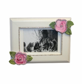 Pink Roses with Bling Picture Frame