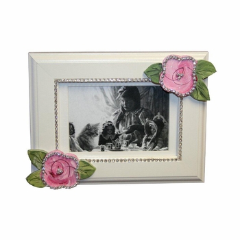 Pink Roses with Bling Picture Frame