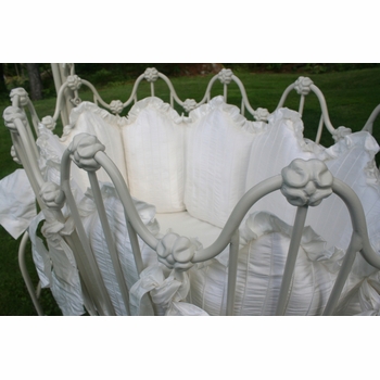 Pintuck Scalloped Cradle Linens (Contact Us for Pricing)