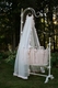 Pintuck Scalloped Cradle Linens (Contact Us for Pricing)