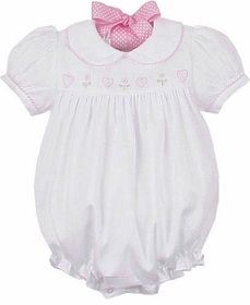 Auraluz Pique Bubble with Heart Embroidery