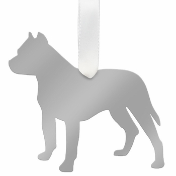 Pitbull Christmas Ornament - Gold