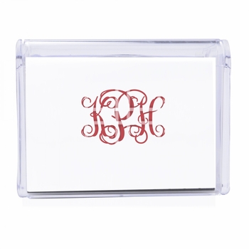 Plaid Monogram Note Box11