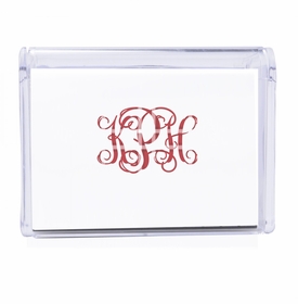 Plaid Monogram Note Box11