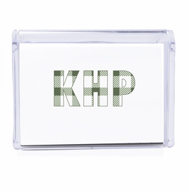 Plaid Monogram Note Box12