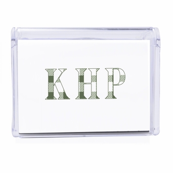 Plaid Monogram Note Box14