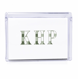 Plaid Monogram Note Box14